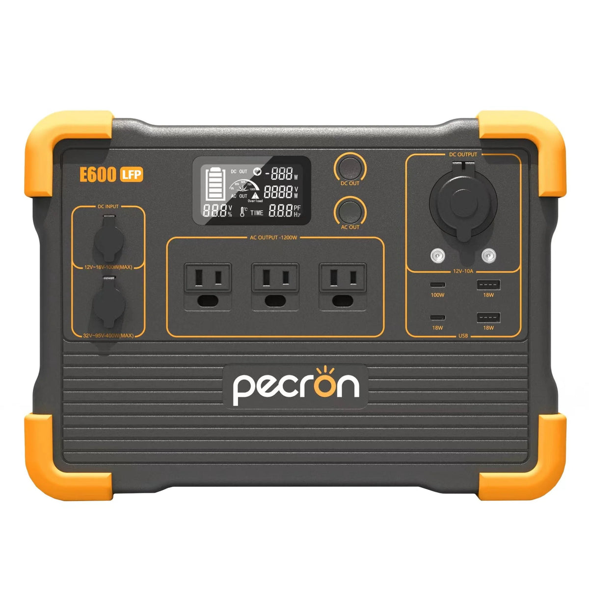 Portable Power Station 614Wh 1200W LiFePO4 Battery Solar Generator R584