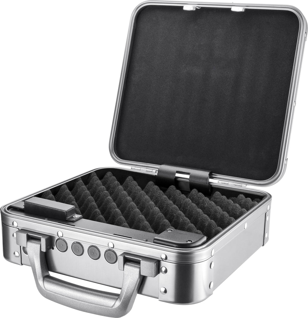Silver Keypad Lockbox Hard Case D6984