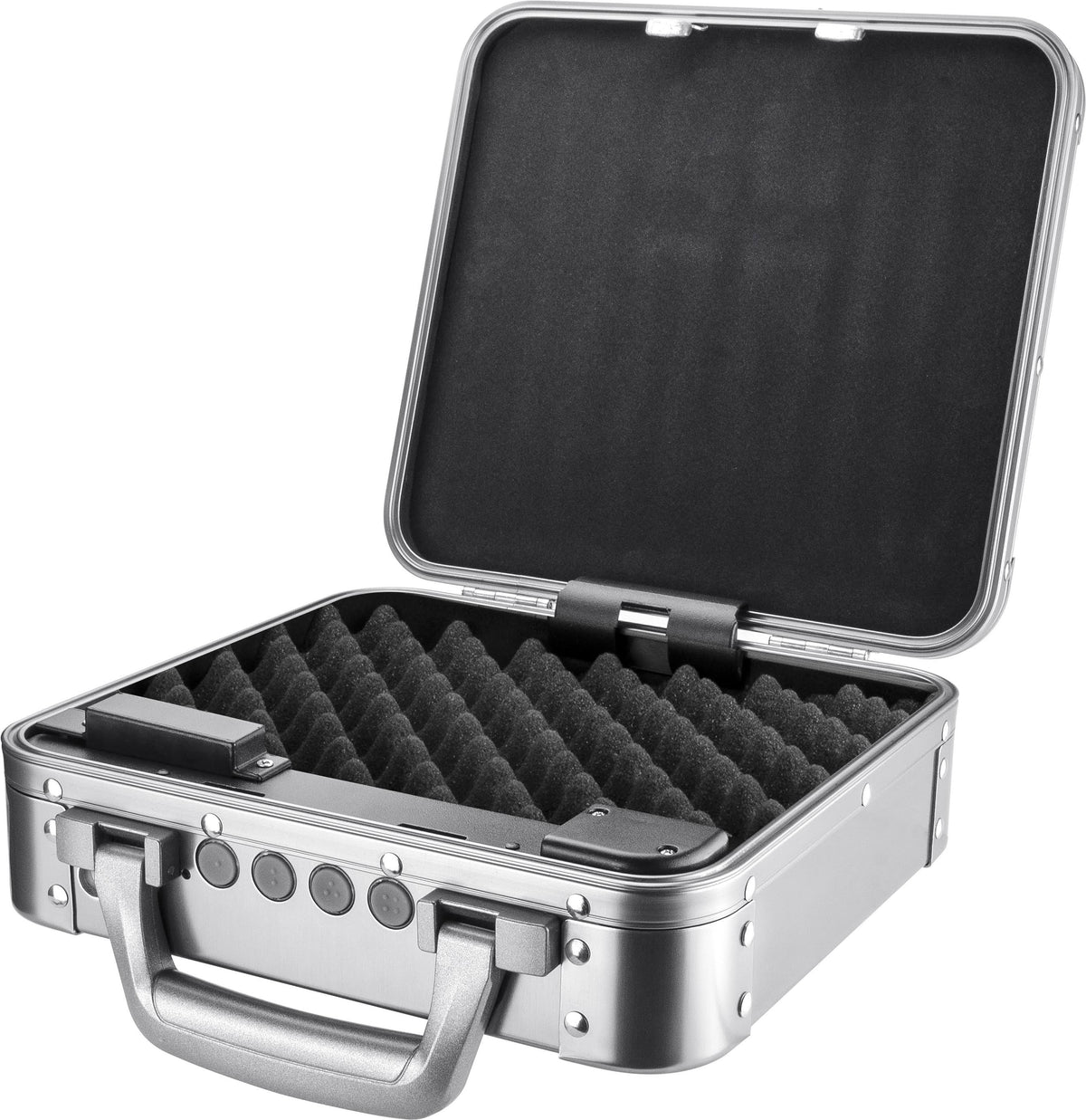 Silver Keypad Lockbox Hard Case D6984