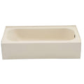 Bone Rectangular Alcove Soaking Bathtub S964