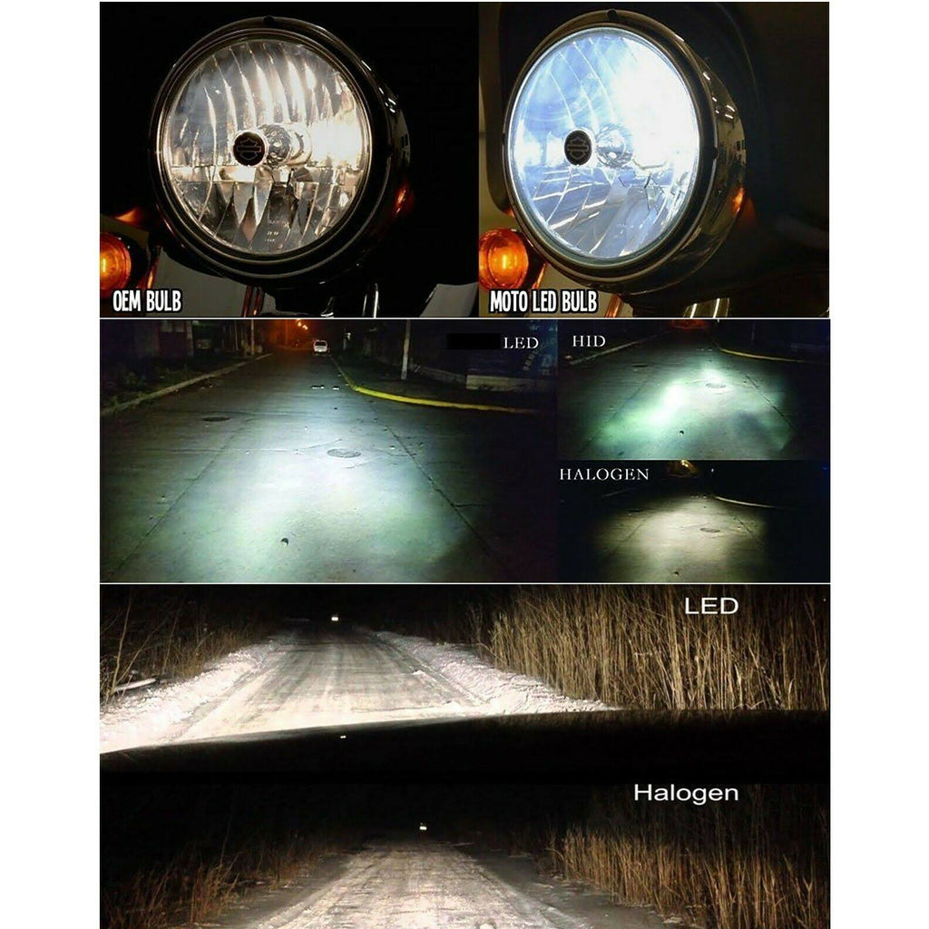 Amber LED Halo Angel Eye Crystal Clear Headlight Pair O32400