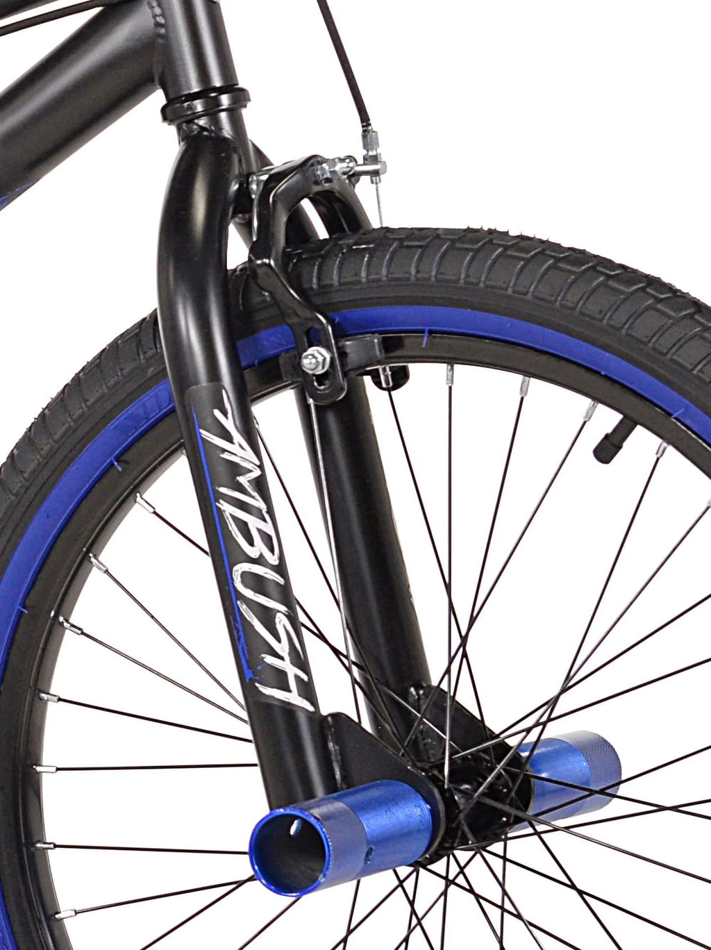 20 Boy's BMX Child Bike Black/Blue N12929
