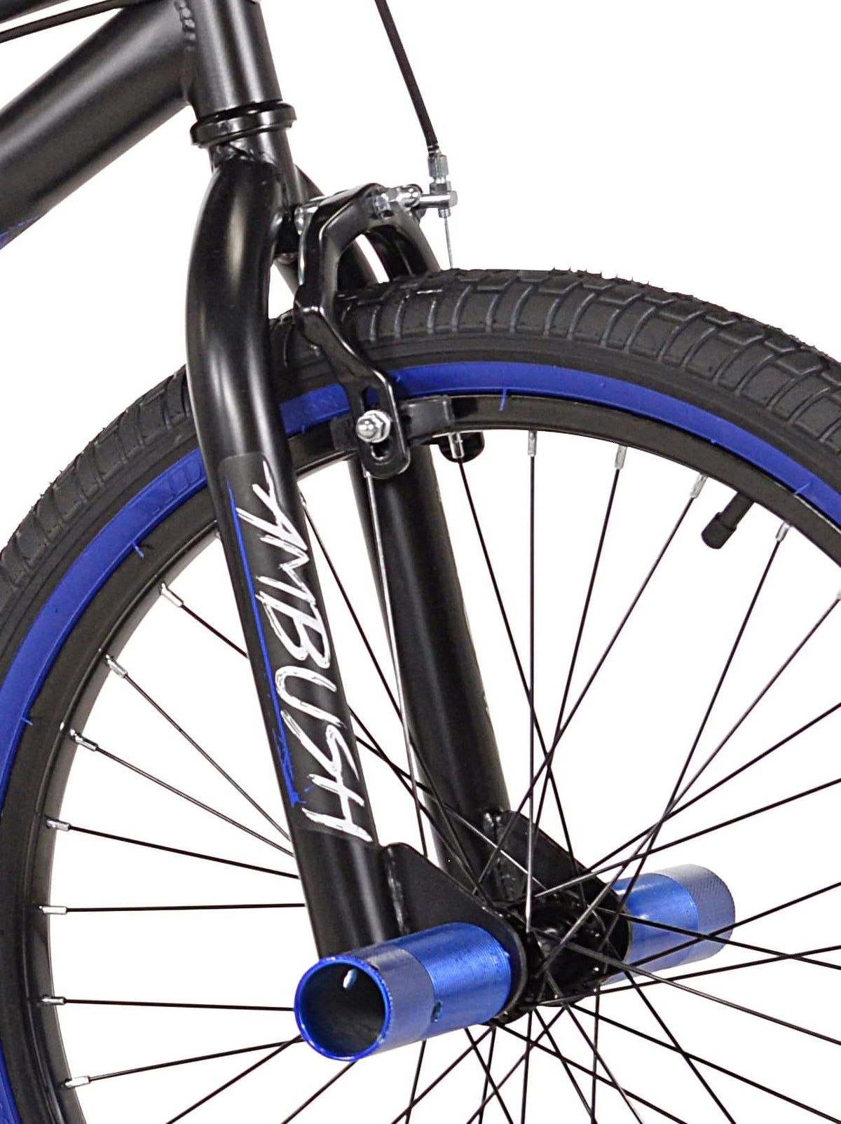20 Boy's BMX Child Bike Black/Blue N12929