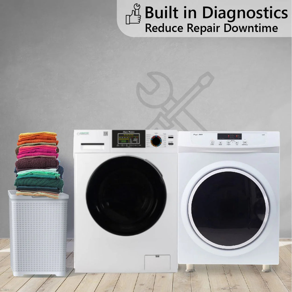 110V 18lbs Washer and 3.5cf Vented Sensor Dryer G33484