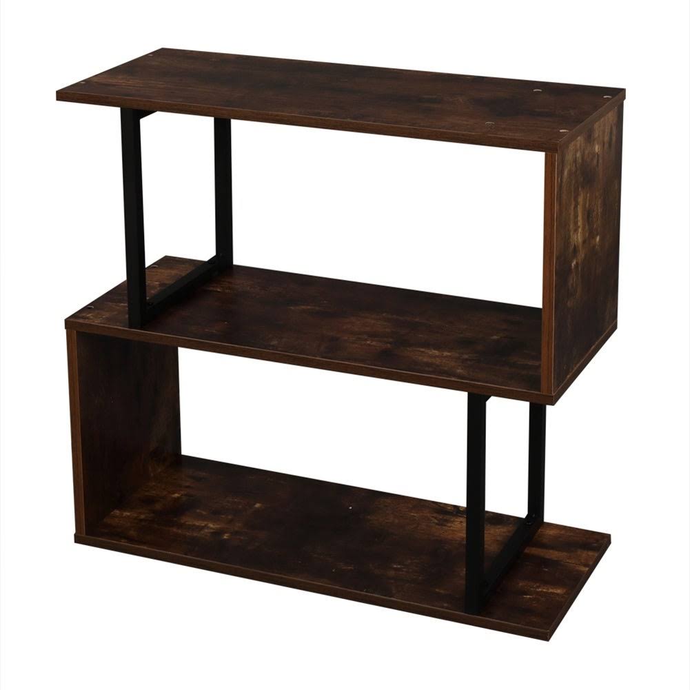 Metal Frame 4-Tier Bookcase Storage Shelf W78797