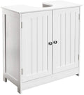White Bathroom Vanity Cabinet with Double Doors and Adjustable Shelves P188