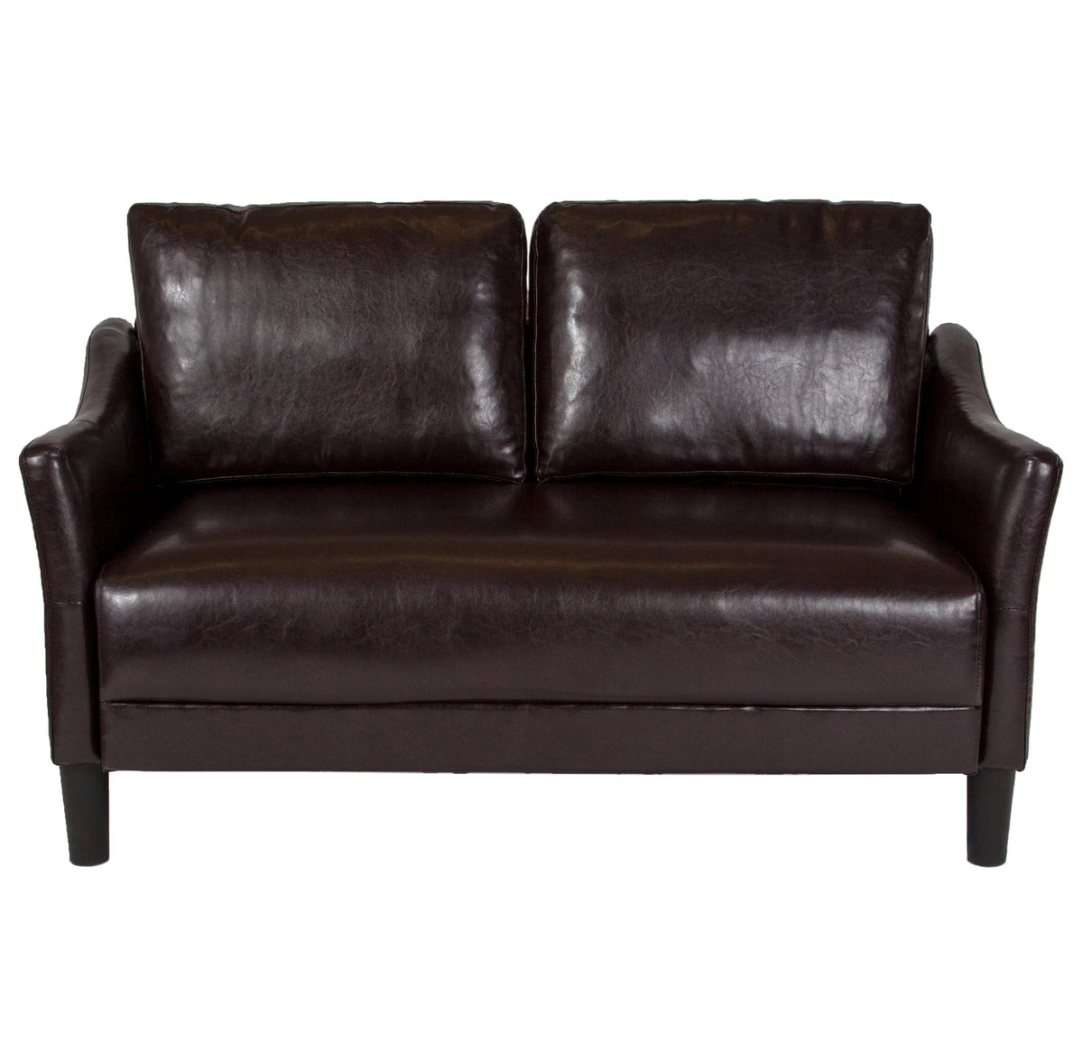 Brown Loveseat Couch W960929