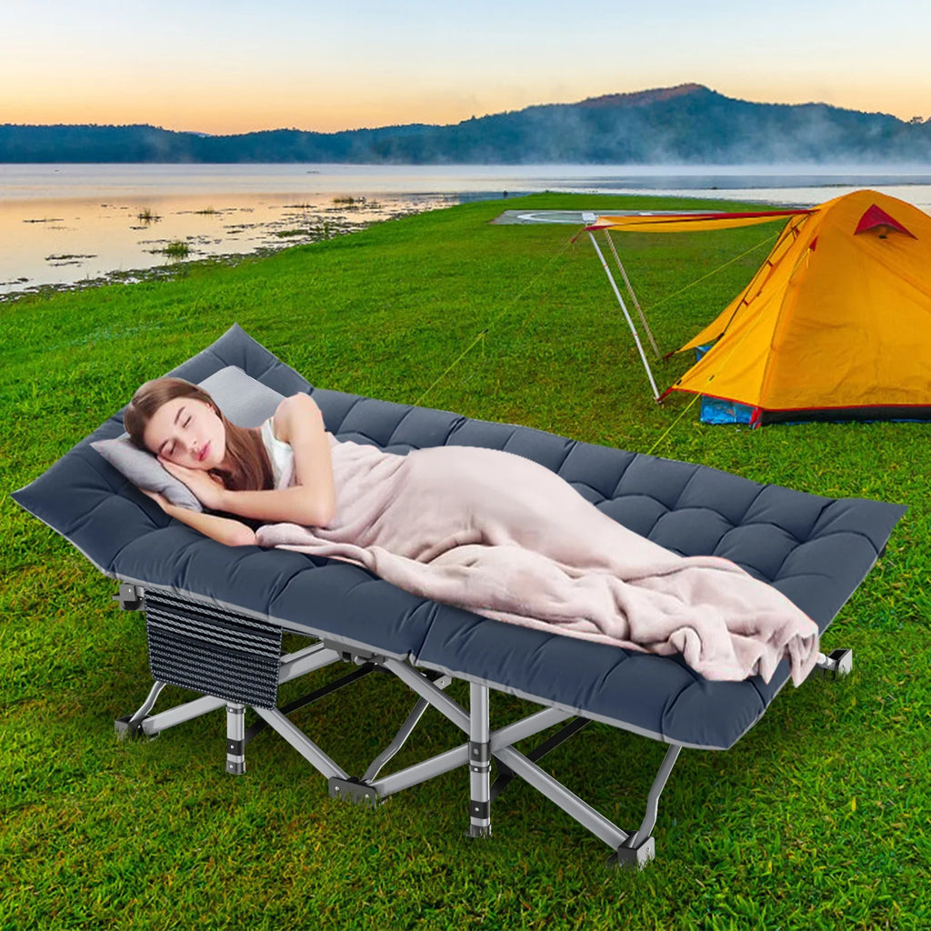 Folding Bed Cot with Carry Bag & Mattress G5346