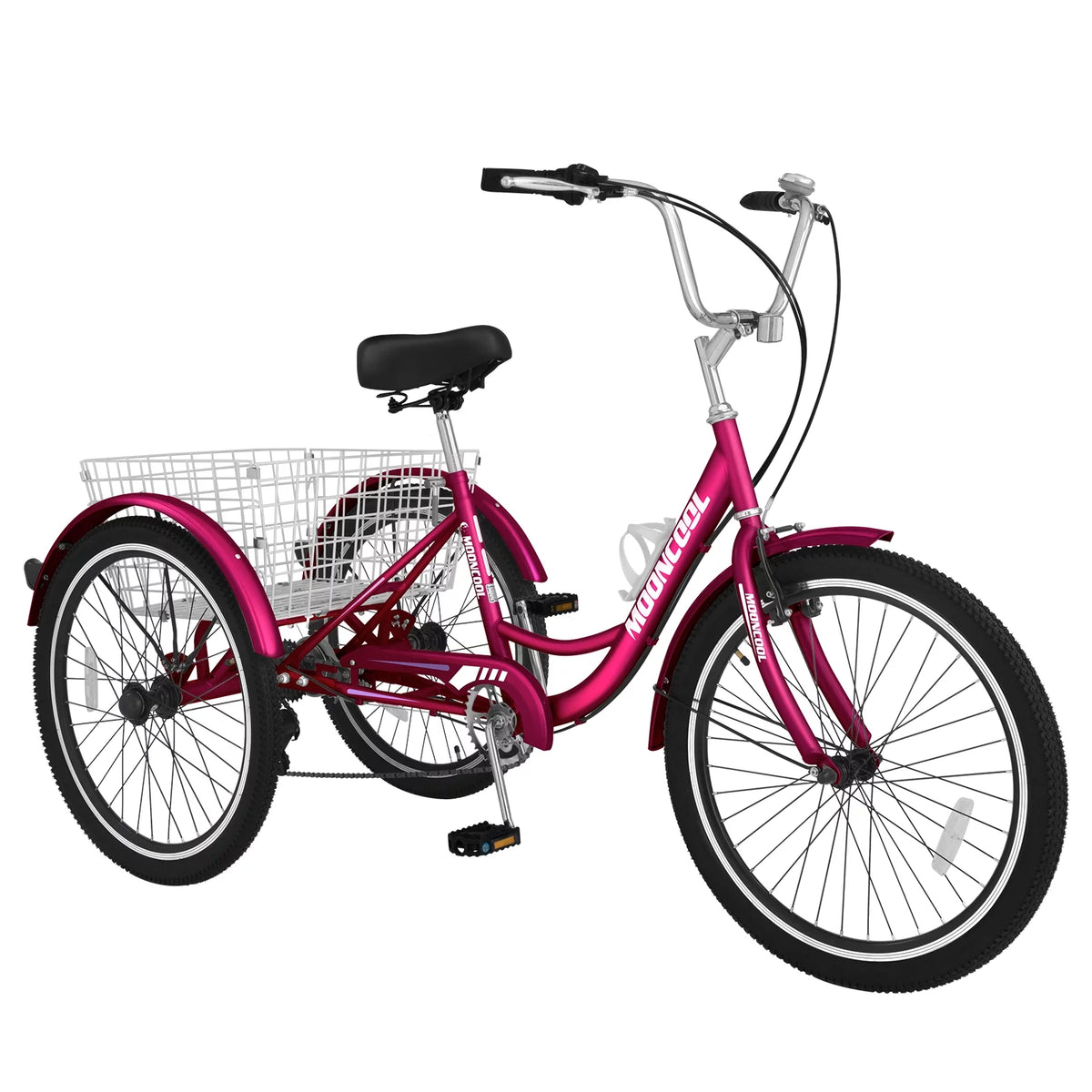 7 Speed 3 Wheel Adult Tricycles with Basket Y12071