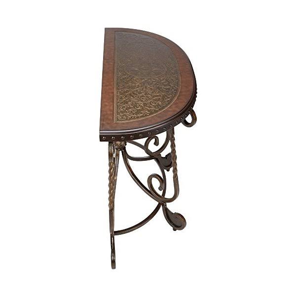 Dark Brown Sofa Table J38162