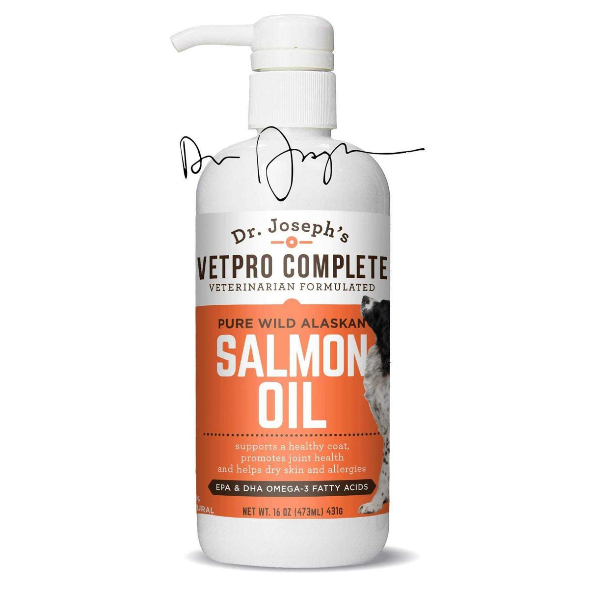 Wild Alaskan Salmon Oil Supplement for Dogs & Cats 16 Ounces Z951