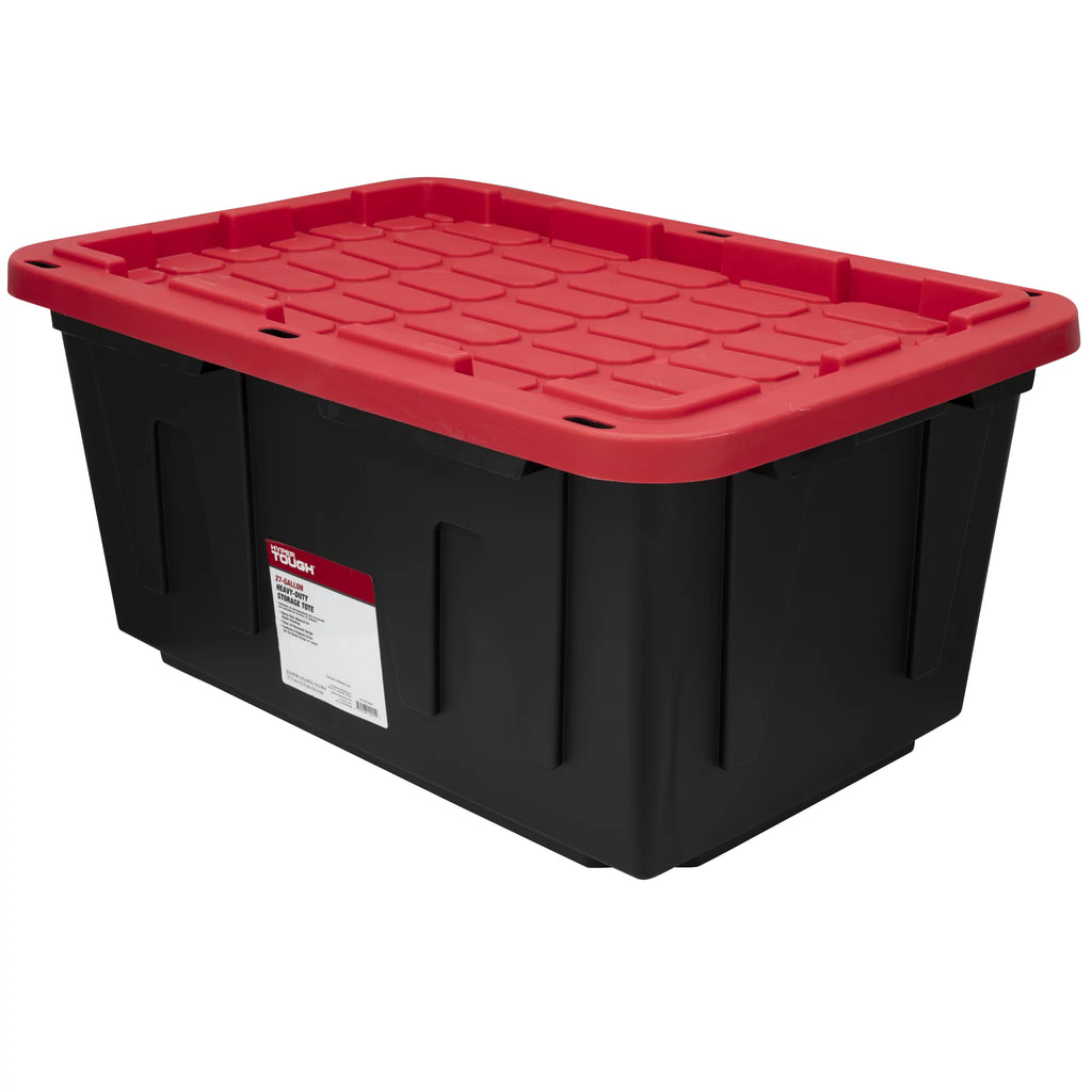27 Gallon Snap Lid Plastic Storage Bin Y800275