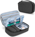 Black Diabetic Supplies Travel Organizer Case with Detachable Pouches S9560