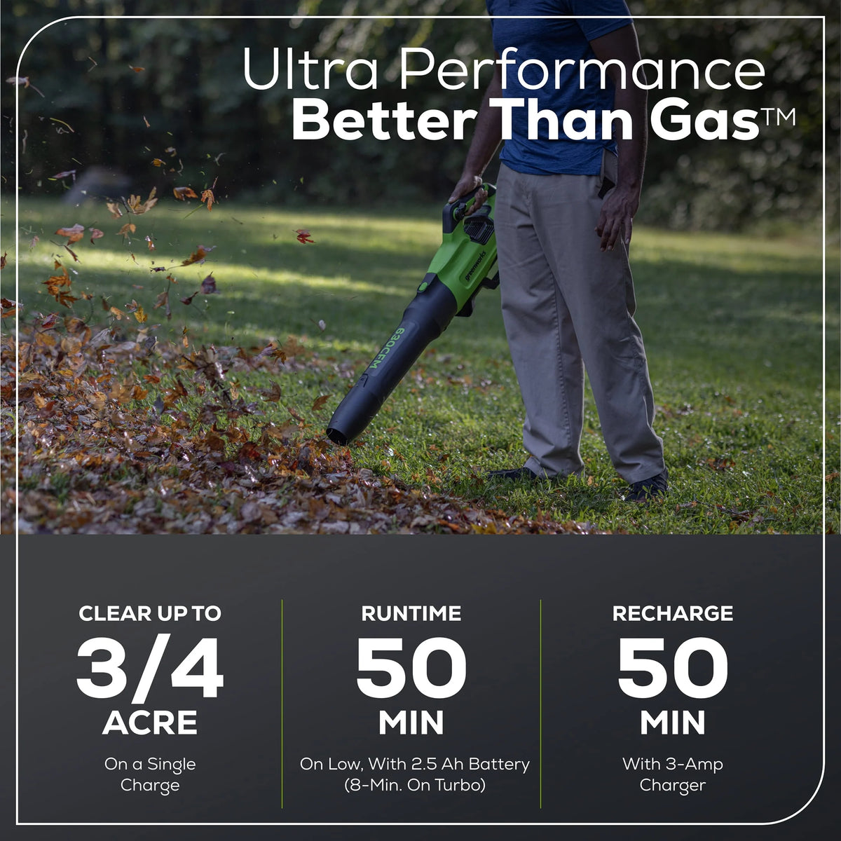 60V 630 CFM 170 MPH Leaf Blower with 2.5 Ah Battery & Charger D68436