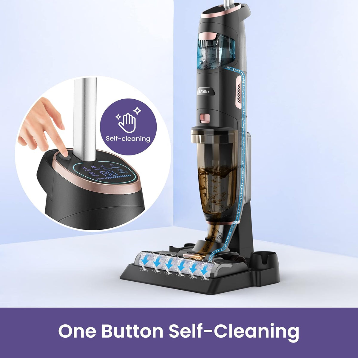 Cordless Stick Vacuum Cleaner, Lightweight Wet Dry Vacuum Cleaner T95820