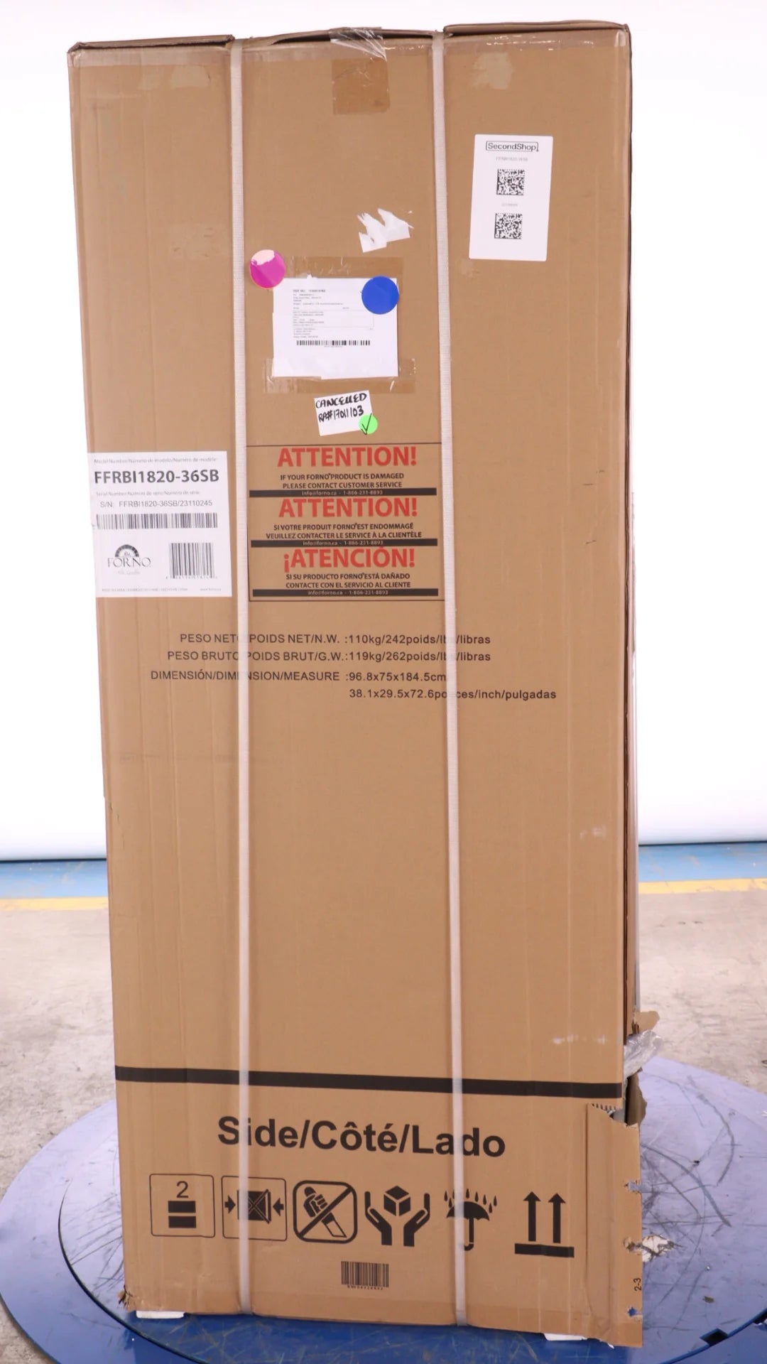 36 IN Stainless Steel Counter-Depth French Door Refrigerator with Ice Maker Z4888