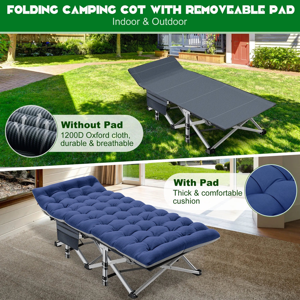 Folding Bed Cot with Carry Bag & Mattress G5346