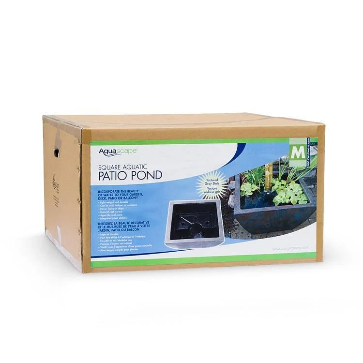 Textured Gray Slate Aquatic Patio Pond T177