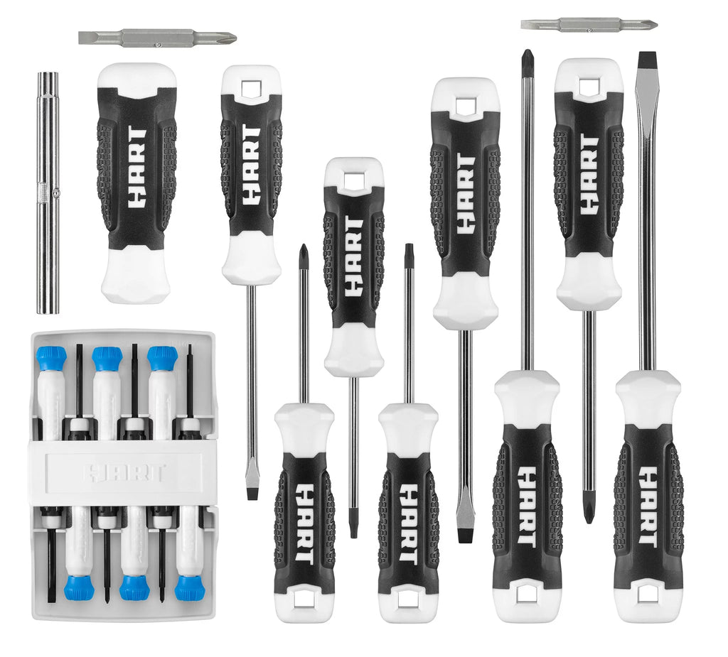 20-Piece Magnetic Screwdriver Set with Bits and Zipper Pouch B897