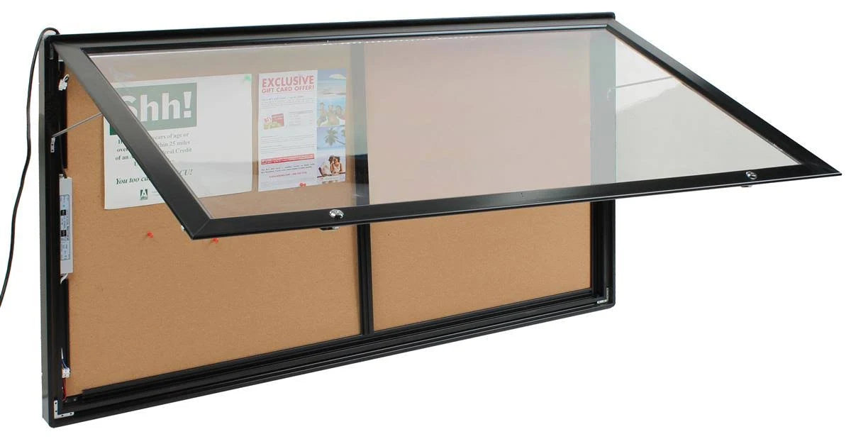 Outdoor Display Cases with Light and Swinging Door N139