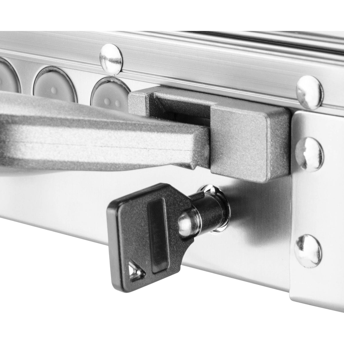 Silver Keypad Lockbox Hard Case D6984