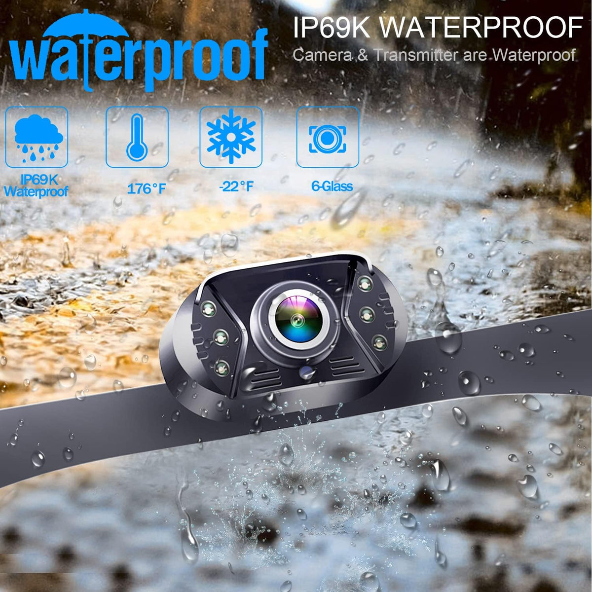 5 Inch HD 1080P Backup Camera Kit with Monitor M86606