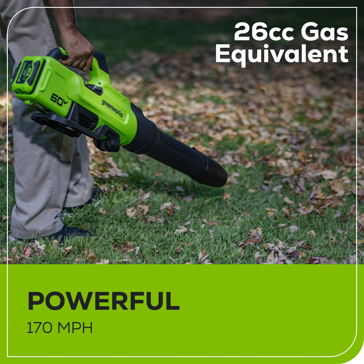 60V 630 CFM 170 MPH Leaf Blower with 2.5 Ah Battery & Charger D68436