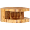 Round Coffee Table Solid Sheesham Wood R5684