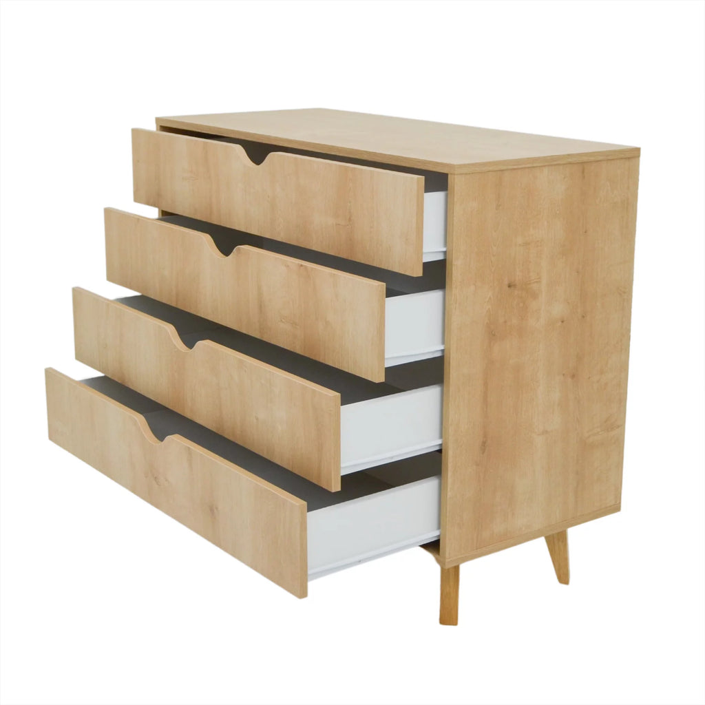 35 in. Solid Wood Four Drawer Dresser Z728799