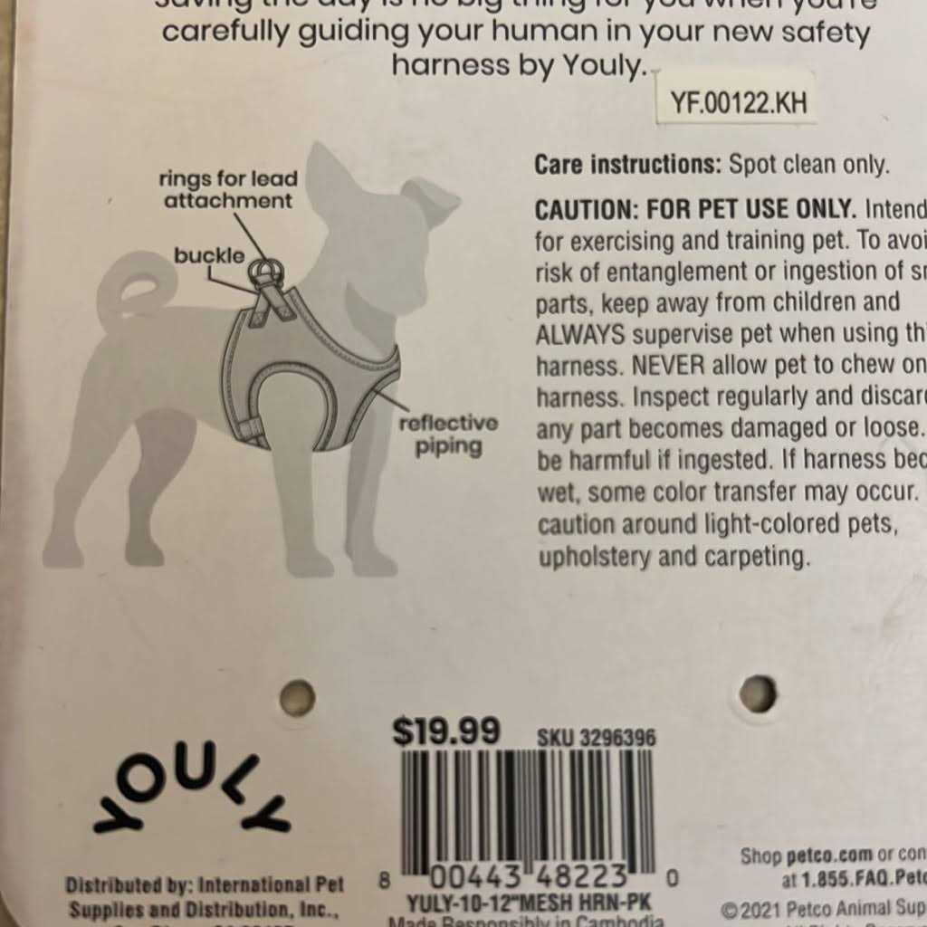 Mesh Dog Harness G7232