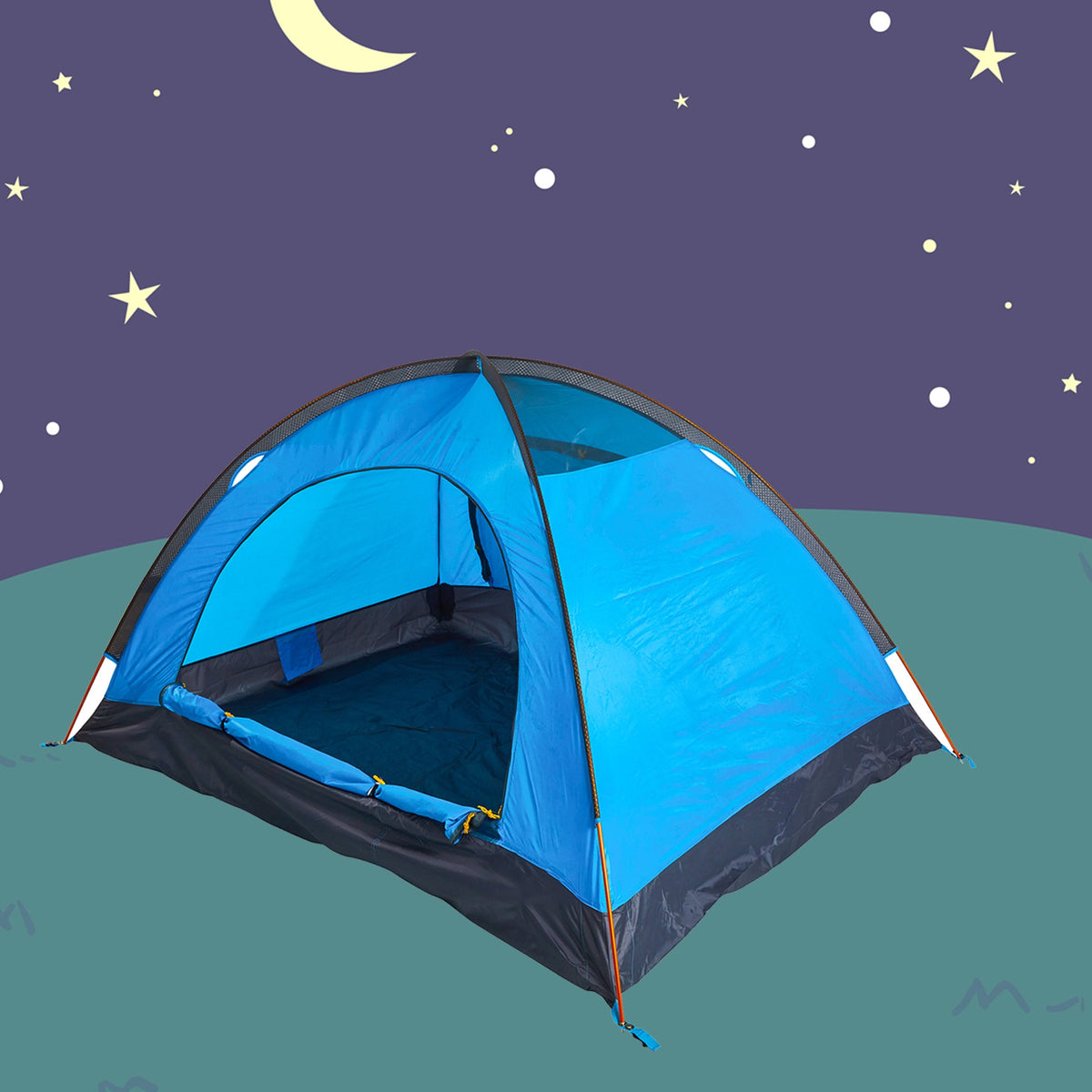 Portable Backpacking 2-3 Person Tent with Carry Bag M35163