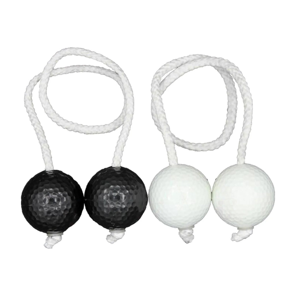 Ladder Toss Game with Golf Balls, Black and White Y616526