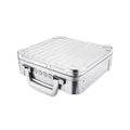 Silver Keypad Lockbox Hard Case D6984