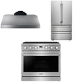 36 Gas Range, Range Hood and Refrigerator Z74752