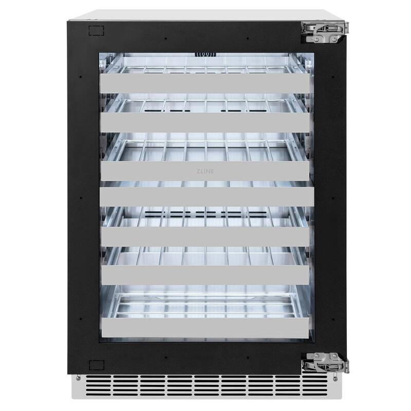 24 in. Dual Zone 44-Bottle Panel Ready Wine Cooler with Glass Door K670